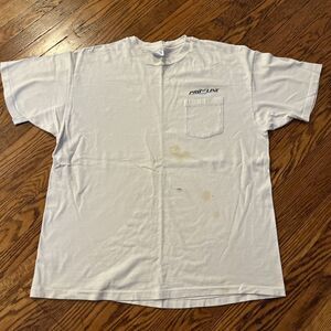 Vintage Hanes Pro Line Boats Pocket Single Stitched Made In USA Thrashed XL